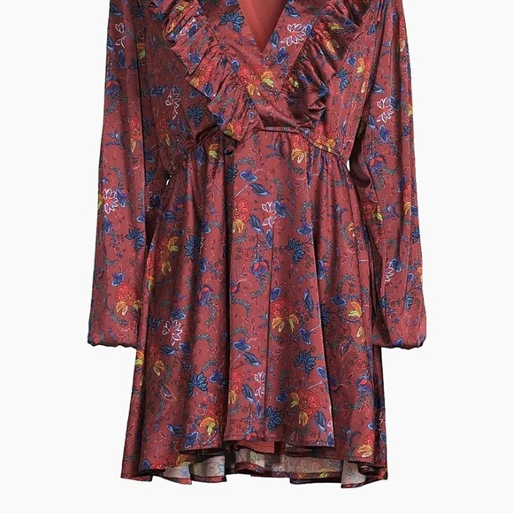 NWT HUTCH Hutch Tara Floral Satin Minidress - Picture 10 of 11